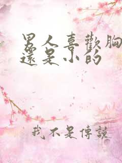 男人喜欢胸大的还是小的