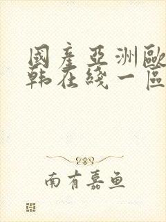 国产亚洲欧美日韩在线一区