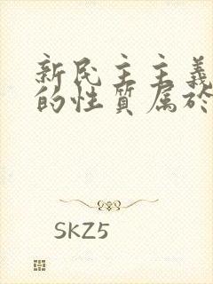 新民主主义革命的性质属于