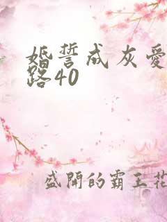 婚誓成灰爱已陌路40