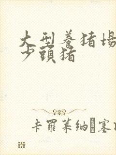 大型养猪场有多少头猪