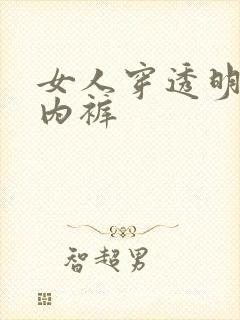 女人穿透明内衣内裤