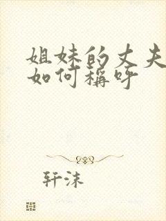 姐妹的丈夫之间如何称呼