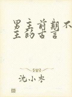 男主前期不爱女主的古言