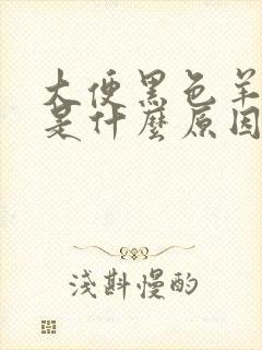 大便黑色羊屎粒是什么原因