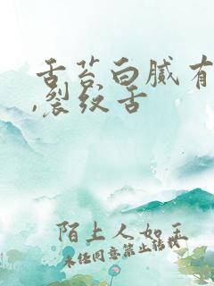 舌苔白腻有齿痕,裂纹舌