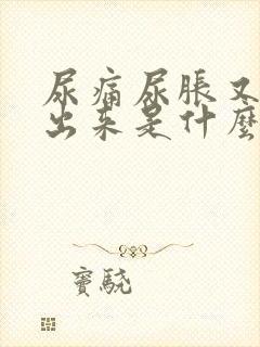 尿痛尿胀又尿不出来是什么原因