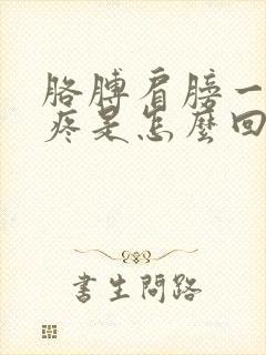 胳膊肩膀一动就疼是怎么回事