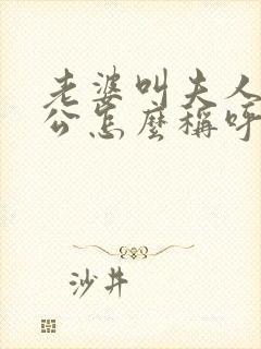 老婆叫夫人,老公怎么称呼