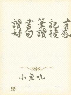 读书笔记有好词好句读后感