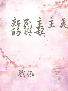 新民主主义革命的兴起