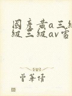 国产黄a三级三级三级av处女