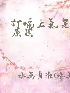 打嗝上气是什么原因