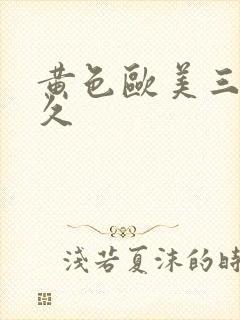 黄色欧美三级久久