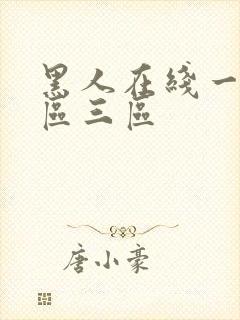 黑人在线一区二区三区