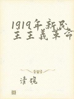 1919年新民主主义革命