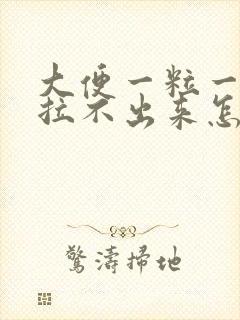 大便一粒一粒的拉不出来怎么回事