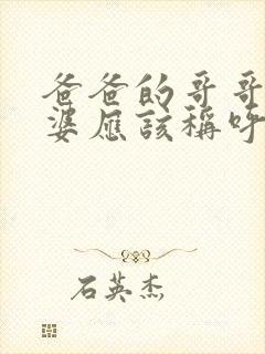 爸爸的哥哥的老婆应该称呼什么