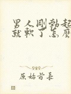 男人刚勃起一会就软了怎么办