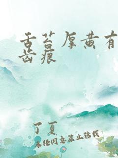 舌苔厚黄有裂纹齿痕