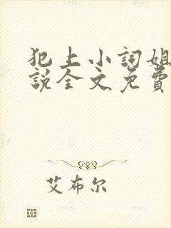 犯上小词姐姐小说全文免费阅读