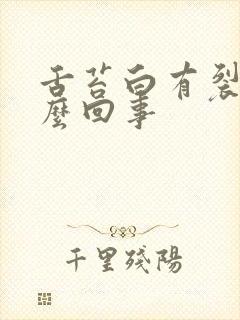 舌苔白有裂纹怎么回事