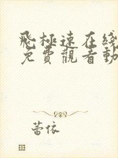 飞极速在线观看免费观看动漫