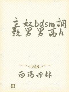 主奴bdsm调教男男高h