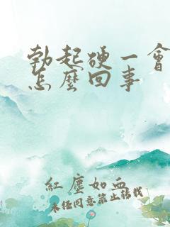 勃起硬一会就软怎么回事