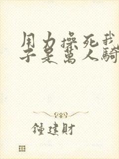 用力操死我,婊子是万人骑的骚货