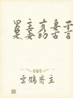 男主有妻子女主是妾的古言