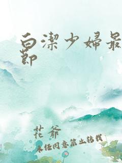 白洁少妇最新章节