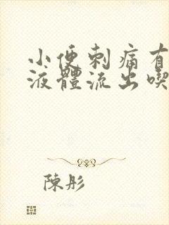 小便刺痛有黄色液体流出吃什么药