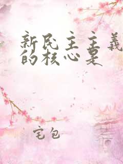 新民主主义革命的核心是