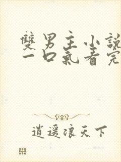 双男主小说推文一口气看完甜文