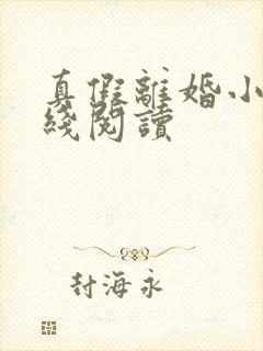 真假离婚小说在线阅读