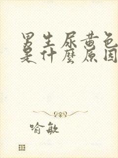 男生尿黄色很重是什么原因引起的