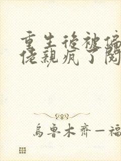 重生后被偏执大佬亲疯了阅读全文