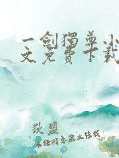 一剑独尊小说全文免费下载txt