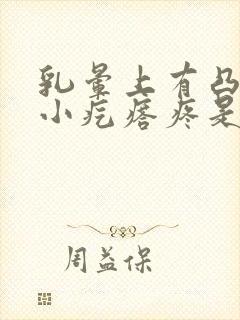 乳晕上有凸起的小疙瘩疼是怎么回事