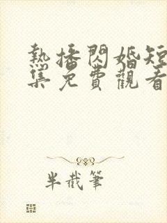 热播闪婚短剧全集免费观看