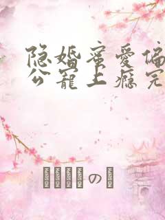 隐婚蜜爱偏执老公宠上瘾完本