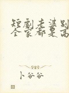 短剧老婆别慌我全家都是高手全集免费观看