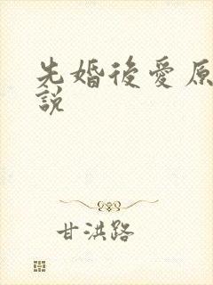 先婚后爱原耽小说