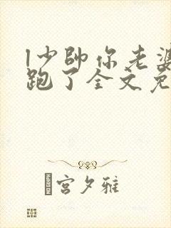 l少帅你老婆又跑了全文免费阅读