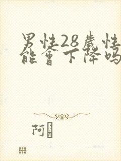 男性28岁性功能会下降吗