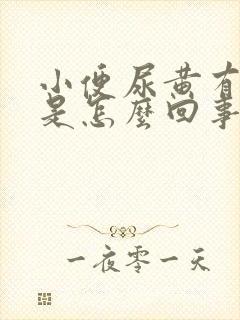 小便尿黄有异味是怎么回事