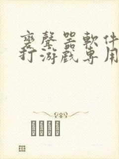 变声器软件免费打游戏专用