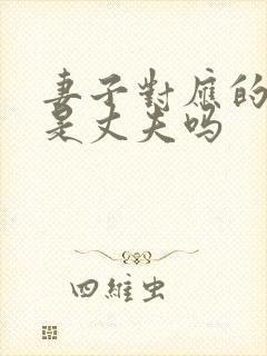 妻子对应的称呼是丈夫吗