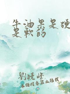 牛油果是硬的还是软的